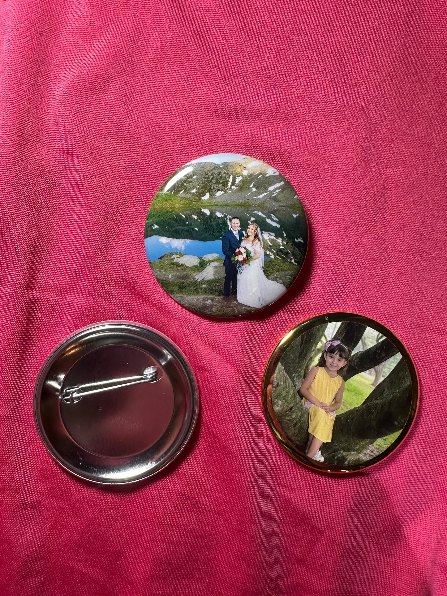 2.25" Metal Pin-Back Photo Button