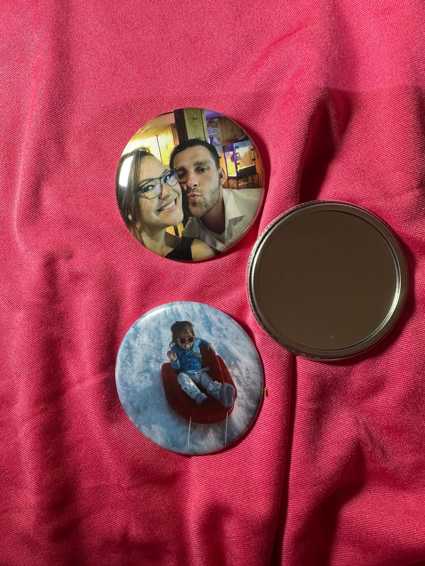 2.25" Mirror Back Photo Button